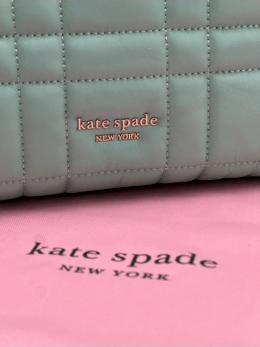 kate spade Quilted Mint Green Top-Handle Crossbody Bag
